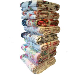 Cotton bedspread manufacturer printed vermicelli stitched bedspread china factory