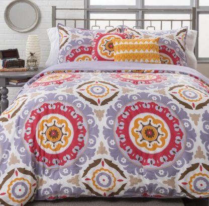 china supplier [Bed in a bag] 5 pieces comforter sets including 1 comforter-2 pillow shams-2 decorative pillows-001