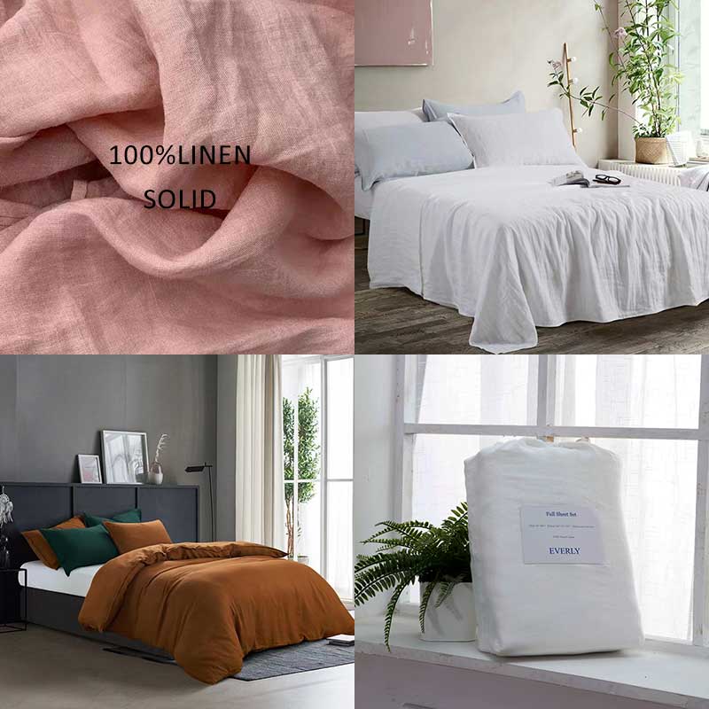 Bed Sheet Supplier 100% Linen Fabric in China