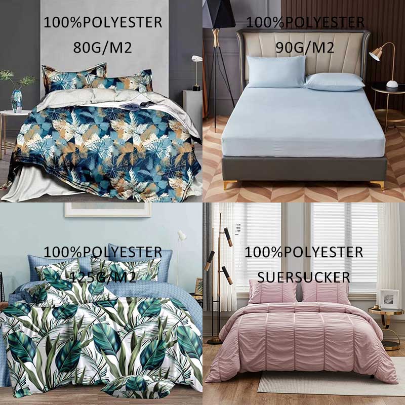 Bed Sheet Supplier China Polyester Microfiber Sheet Sets