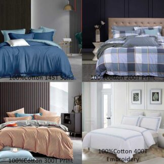 Bed Sheet Manufacturer Cotton 145T 200T 300T