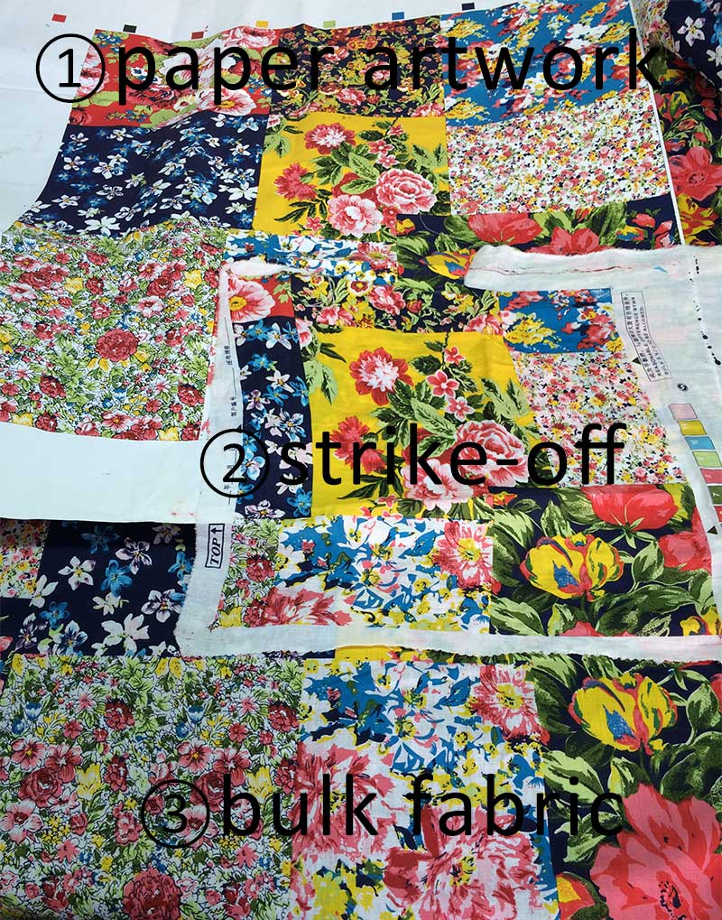 Custom Print Fabric from Artwork to Strike off and Bulk Fabrics